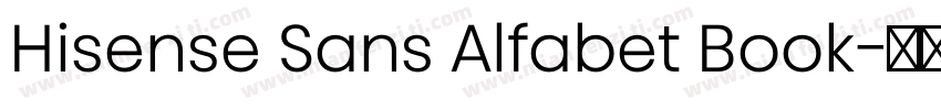 Hisense Sans Alfabet Book字体转换